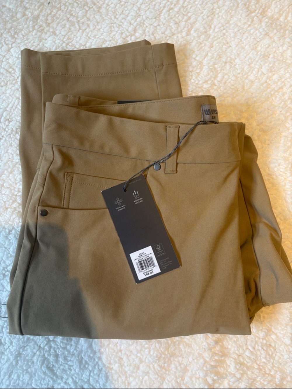 VRST men’s  Chino Pants in Olive/Brown